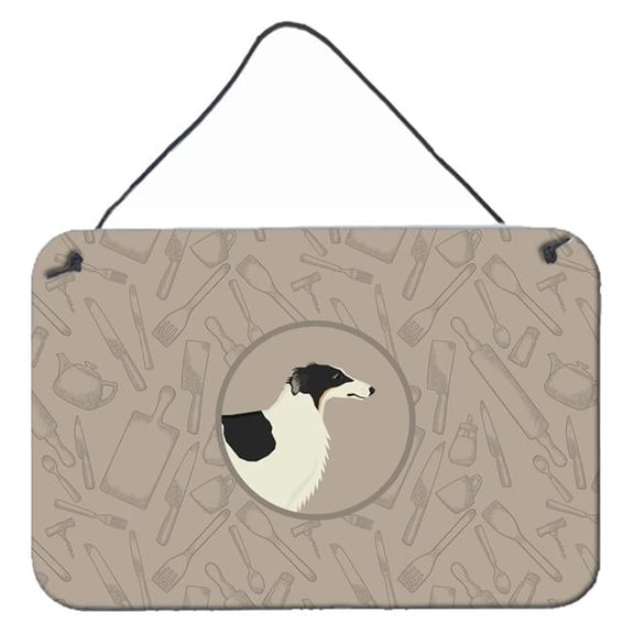 Borzoi in the Kitchen Wall or Door Hanging Prints