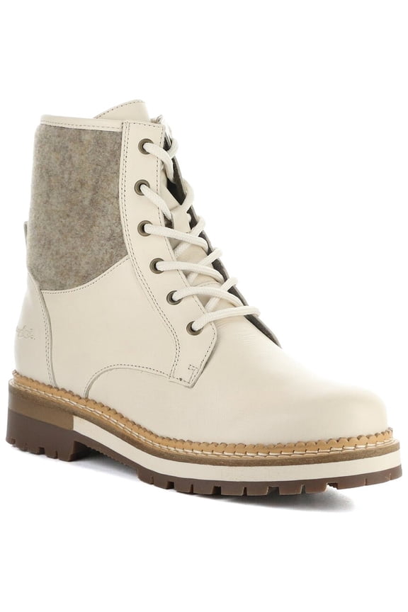 Bos & Co Astra Waterproof Leather Boot, 37, White