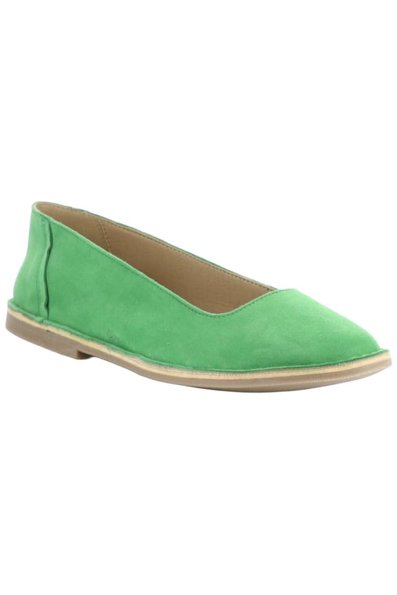 Bos. & Co. Banu Suede Ballet Flat, 37, Green