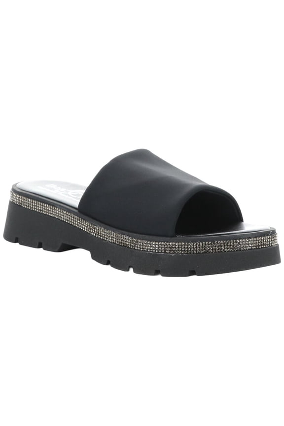 Bos. & Co. Counsil Stretch Sandal, 39, Black