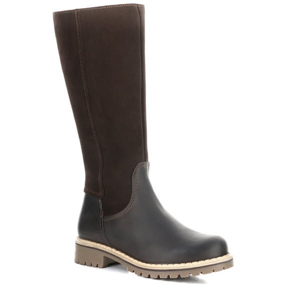 Bos & Co Hudson Waterproof Leather & Waterproof Suede Boot, 36, Brown