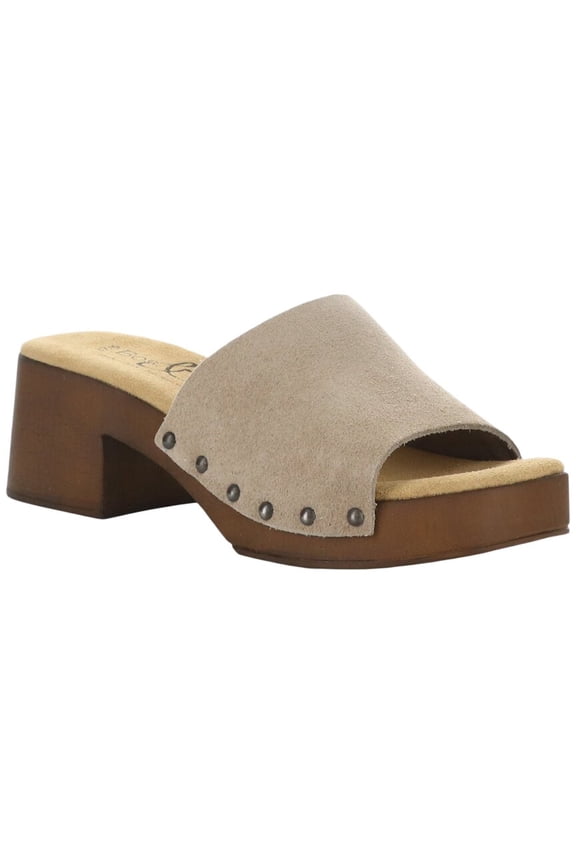 Bos. & Co. Marly Suede Sandal, 41, Brown