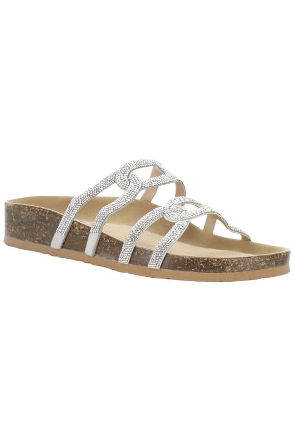 Bos. & Co. Peppy Leather Sandal, 38, Metallic