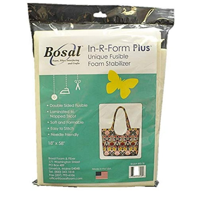Bosal 49318 InRForm Double Sided Fusible Foam Stabilizer, 18X58Inch