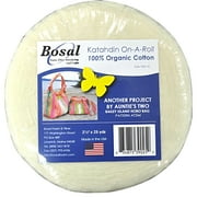 Bosal Batting Katahdin 100% Org Cotton 2.5"x25yd