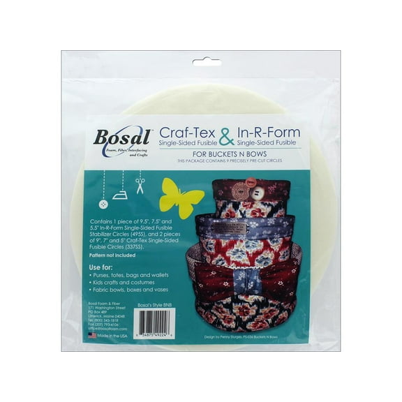 Bosal Craft-Tex/In-R-Form Buckets And Bows Circles