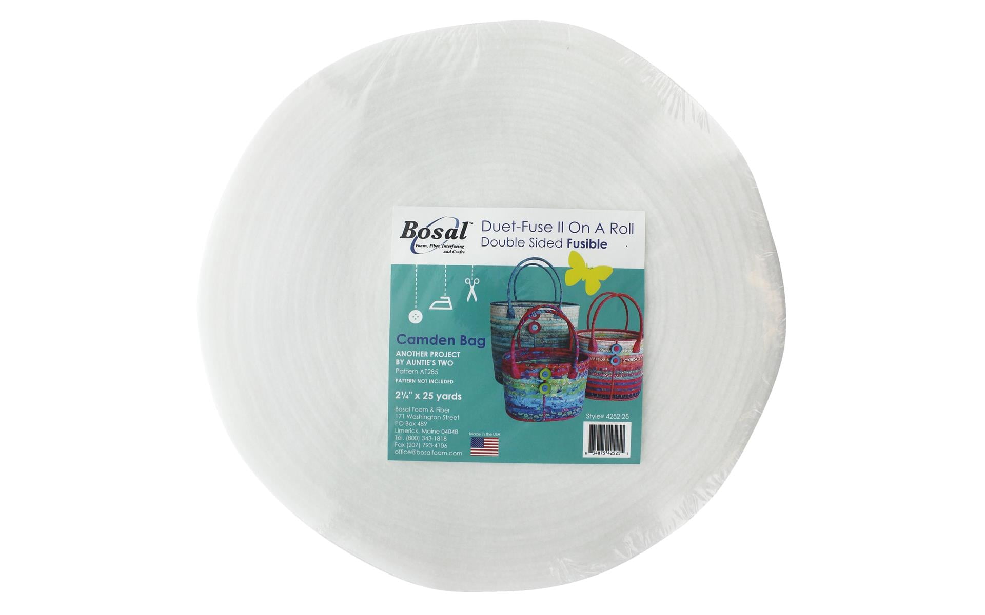 Bosal Duet II Double Sided Fusible Interfacing On A Roll-2.25"X25yd