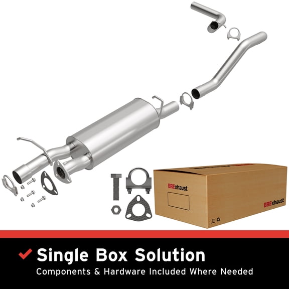 BRExhaust OE Replacement Exhaust System Kit 106-0615: Compatible with 2001-2002 Chevrolet Express 3500 5.7L, 2001-2002 GMC Savana 3500 5.7L