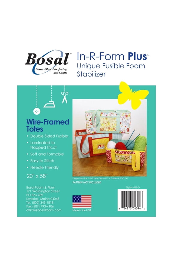 In R Form Plus Fusible Foam Stblzr Tote Wht