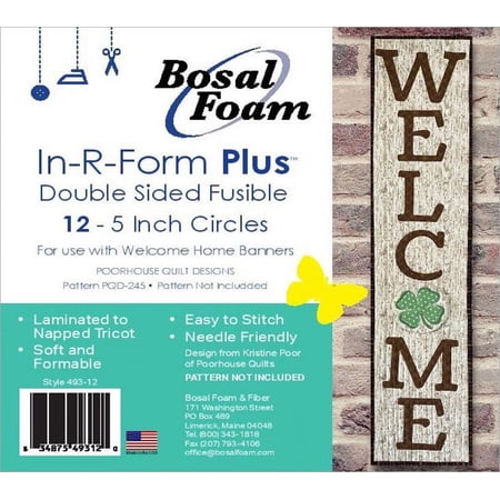 In-R-Form Plus Double Sided Fusible Foam Stabilizer Welcome Home Banner 12ct