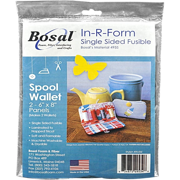 Bosal, In-R-Form Single Sided Fusible Stabilizer for Spool Wallet