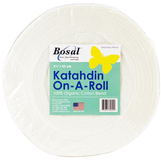 Katahdin On-A-Roll 100% Natural Organic Cotton Batting 2 1/2″ x 50