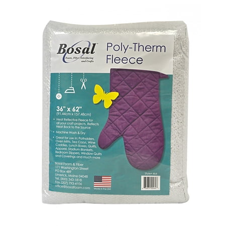 Bosal Poly-Therm Fleece 36" x 62" Heat Reflective Fleece - Pattern Not Included - Stabilizer Only (464) M421.14
