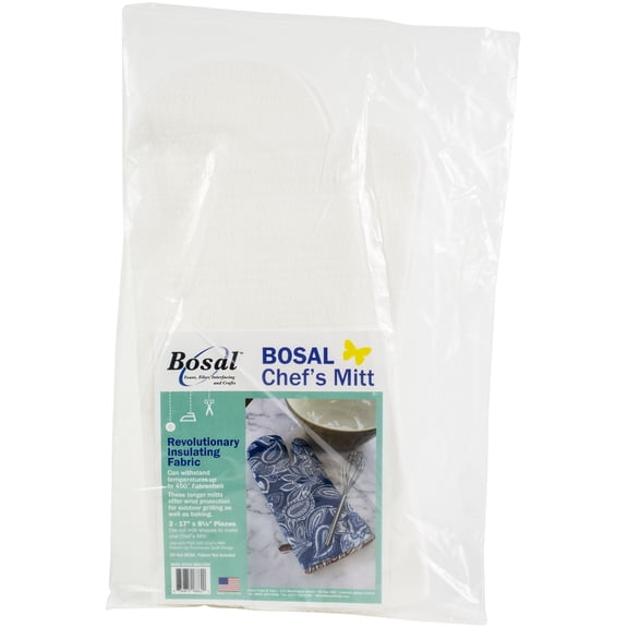 Bosal Revolutionary Insulating Fabric Oven Mitt-Chef's Mitt 17"X8.5"
