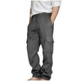 thumbnail image 1 of Bosanter Boys Cargo Sweatpants Sports SweatPants with Pockets Solid Color Casual Joggers Girls Sweatpants Open Bottom for Kids Clothes, Gray 3-4T, 1 of 4