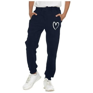 Bosanter Boys Jogger Sweatpants Boys Joggers Pants Size 10-12 Fleece Active Sweatpants with Pockets Jogger Sweatpants(Navy-F3,6-7 Years)