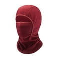 thumbnail image 1 of Bosanter Kids Winter Hats Balaclava Ski Mask Windproof Warm Adjustable with Fleece Lining Hat for Boys Girls 3-6 Years, Wine, 1 of 7