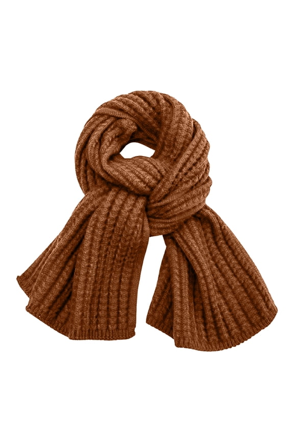 Womens Winter Scarf Cozy Scarves for Women Warm Knit Couples Winter Scarf Soft Long Scarves for Cold Weather, Gifts for Women, Brown
