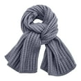 thumbnail image 1 of Bosanter Womens Winter Scarf Soft Warm Scarf Knit Couples Winter Scarf Cold Weather Thick Warm Cable Knit Wraps Chunky Soft Long Scarves, Gray, 1 of 2