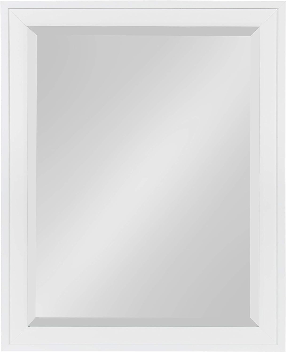 Elegant Full-Length White Polystyrene Framed Rectangular Mirror