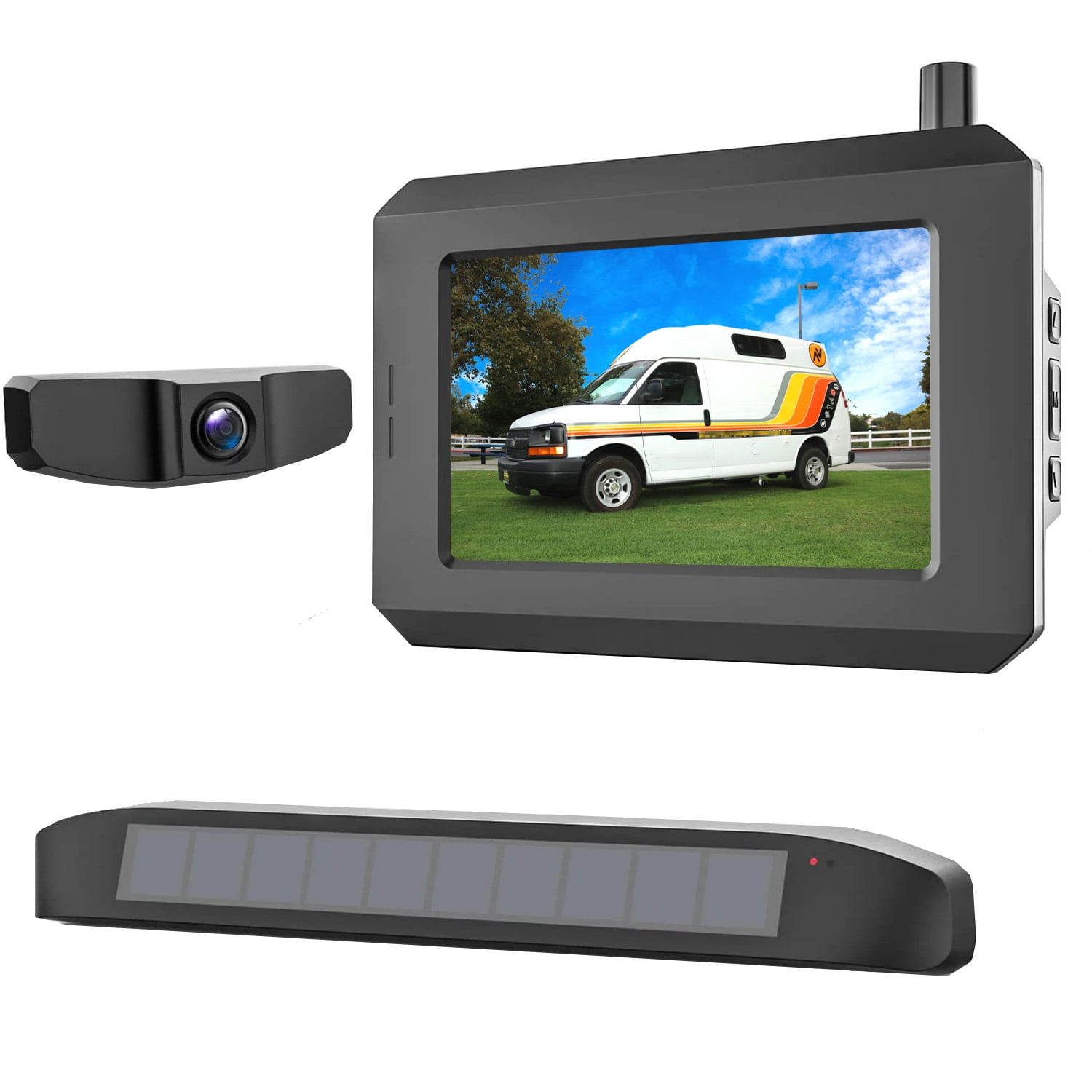 Solar-Powered Wireless Backup Camera with Adjustable Lens to Enhance Rear  View Visibility - BT532629