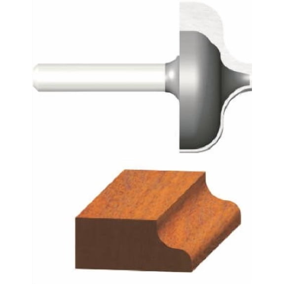 Vermont American Ogee Carbide Tip 1/4 In. Ogee Bit