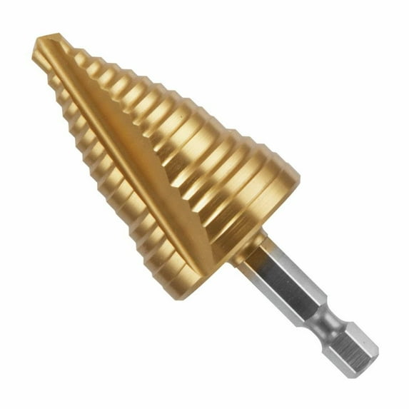 Bosch 1/4 Inch To 1-1/8 Inch Titanium-Coated Impact Step Drill Bit