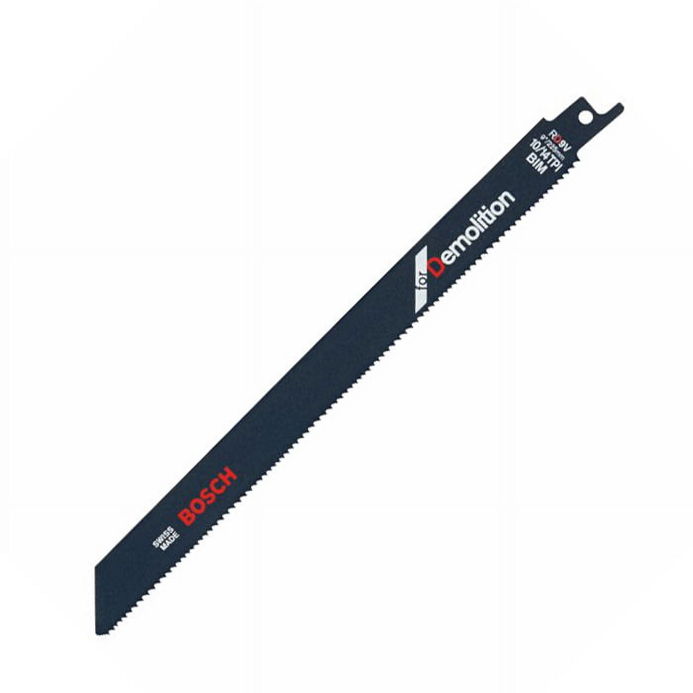 Bosch 10 Pack 9 Inch 5/8 TPI Demolition Reciprocating Saw Blades - RD9V-10PK