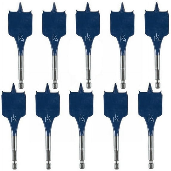 Bosch 10 Pack of 1-1/4 In. x 4 In. Daredevil Spade Bits - DSBS1017B-10PK