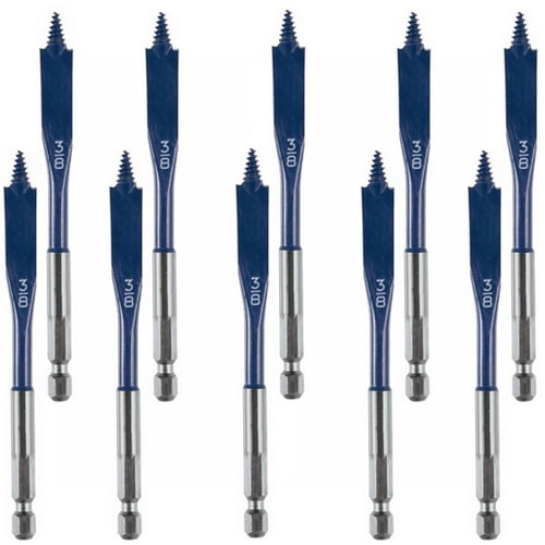 Bosch 10 Pack of 3/8 In. x 4 In. Daredevil Spade Bits - DSBS1003B-10PK