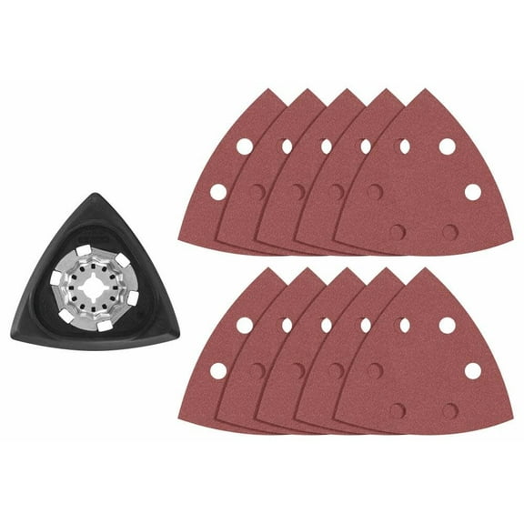 Bosch 11 Pc. Starlock Oscillating Multi-Tool Delta Sanding Pad Kit