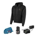 thumbnail image 1 of Restored Bosch 12V Max Heated Hoodie Kit With Portable Power Adapter Black Size Large Factory (Refurbished), 1 of 2