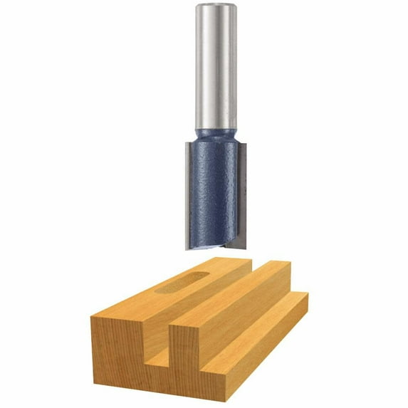Bosch 13/16 Inch X 1-1/4 Inch Carbide Tipped 2-Flute Straight Bit