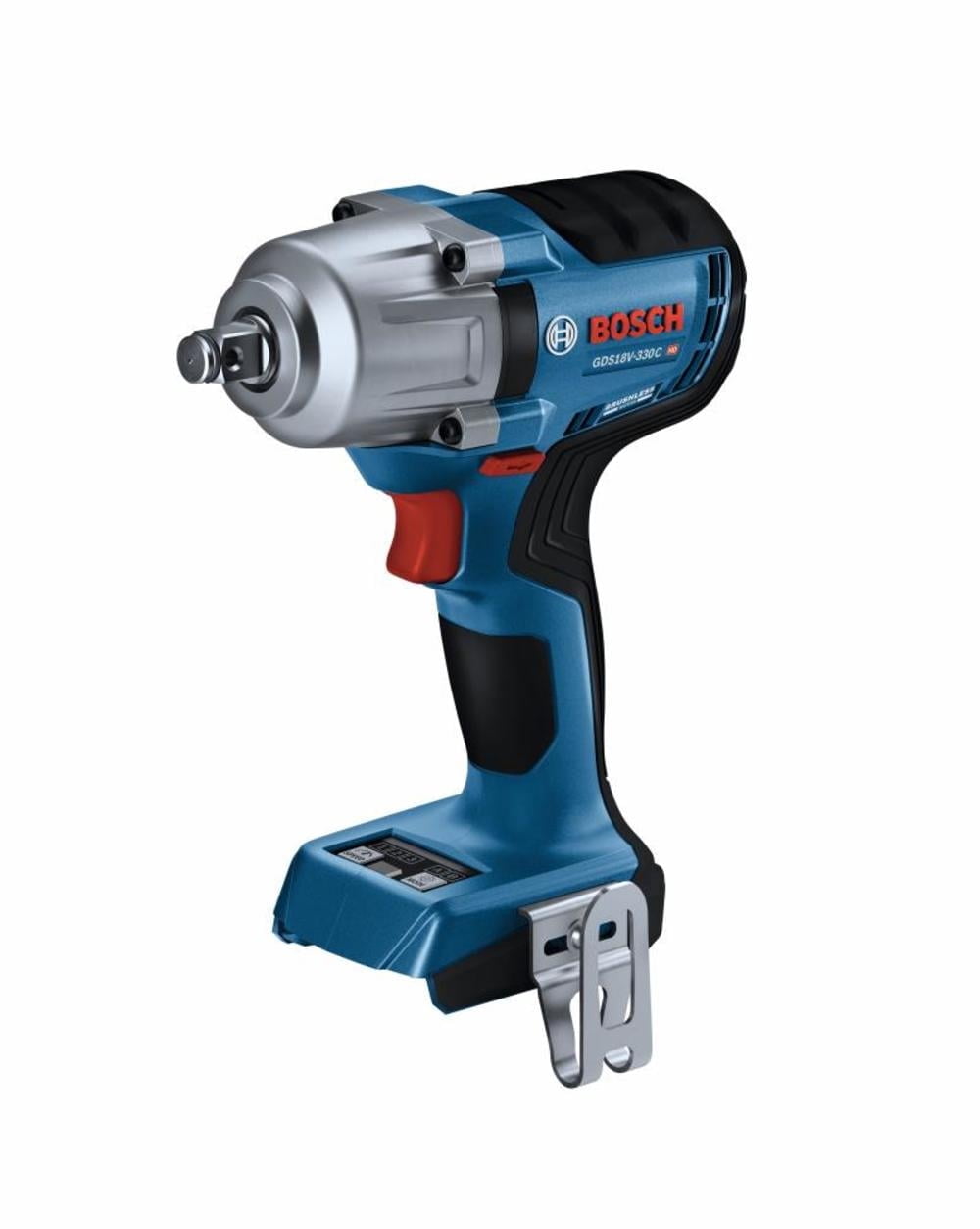 Bosch 18V 1/2" Impact Wrench With Friction Ring Mid Torque And Thru Hole Connected Ready Bare Tool