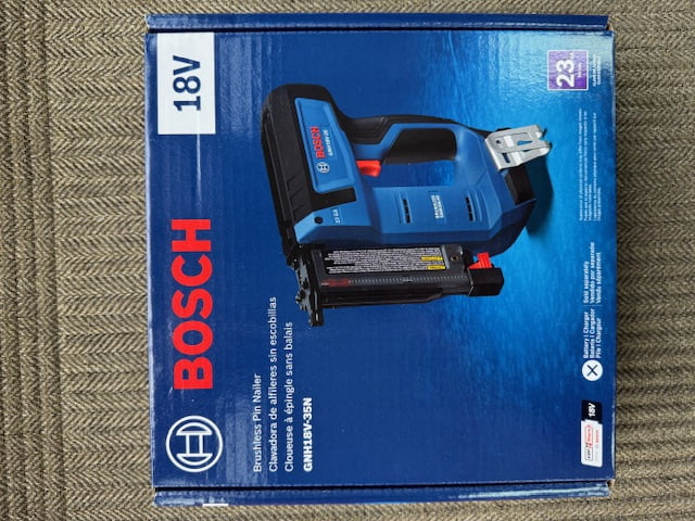 Bosch 18V Brushless 23 Gauge Pin Nailer (Bare Tool)
