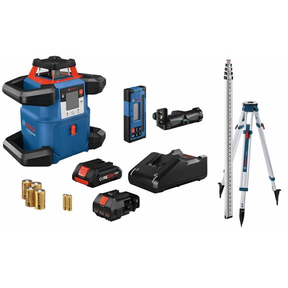Bosch 18V Revolve4000 Connected Self-Leveling Horizontal Rotary Laser Kit