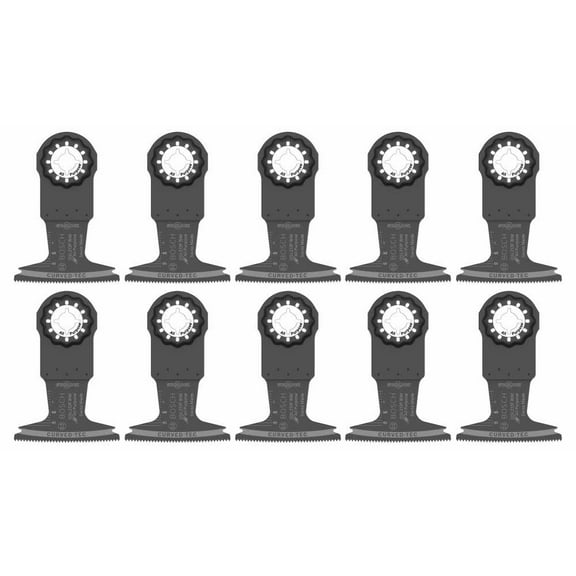 Bosch 2-1/2 Inch Starlock Oscillating Multi Tool Bi-Metal Plunge Cut Blade 10 Pk.