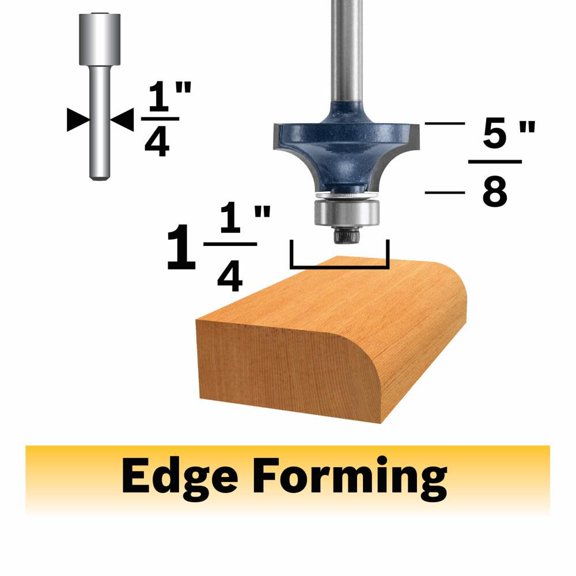Bosch 3/8In X 5/8In Carbide Tipped Roundover Router Bit