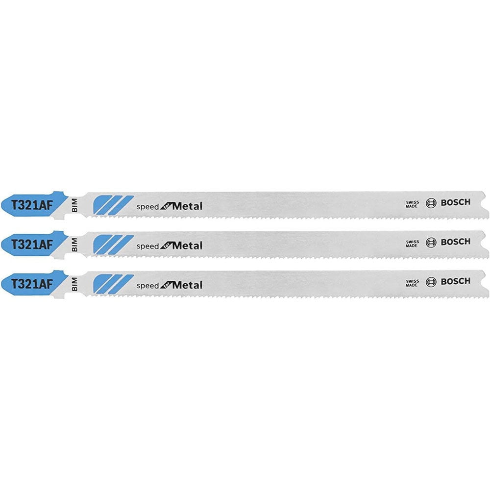 Bosch 3 Pack of 5-1/4 Inch 21 TPI Speed for Metal Jig Saw Blades - T321AF3