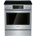 thumbnail image 1 of Bosch 30” 4.6 cu ft Slide-In Double Oven Electric Range in Stainless Steel, 1 of 6