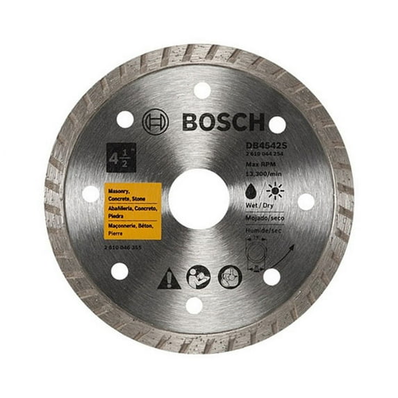 Bosch 4-1/2 Inch Turbo Rim Diamond Cutting Blade # DB4542S
