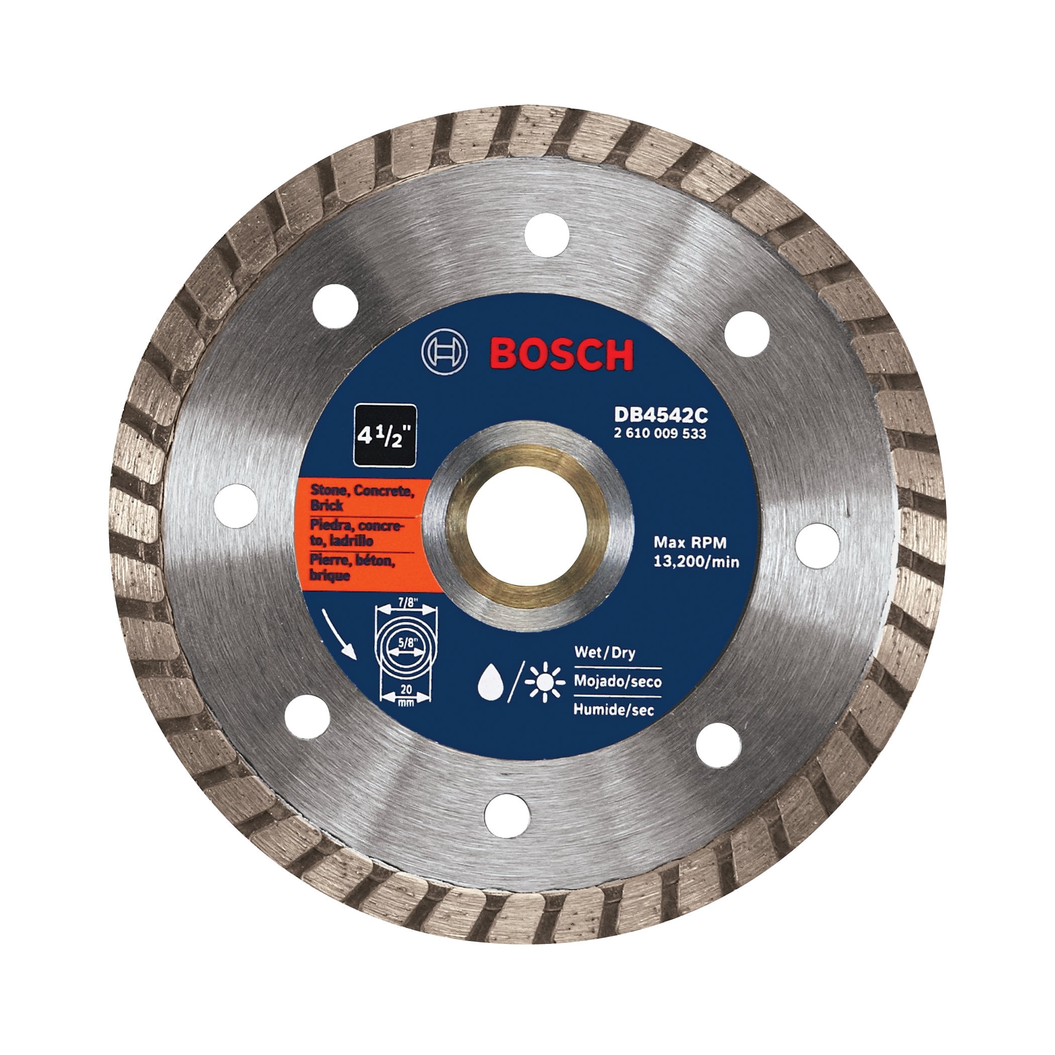 Bosch DB4542C 4.5-Inch Premium Turbo Diamond Blade
