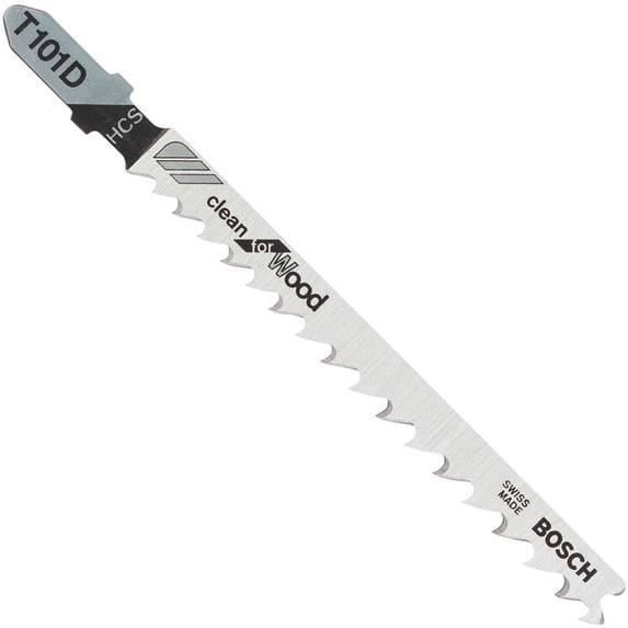 Bosch 4 Inch 6 Tpi Clean For Wood T-Shank Jig Saw Blades 100 Piece