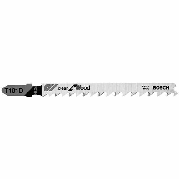 Bosch 4 Inch 6 Tpi Clean For Wood T-Shank Jig Saw Blades 100 Piece