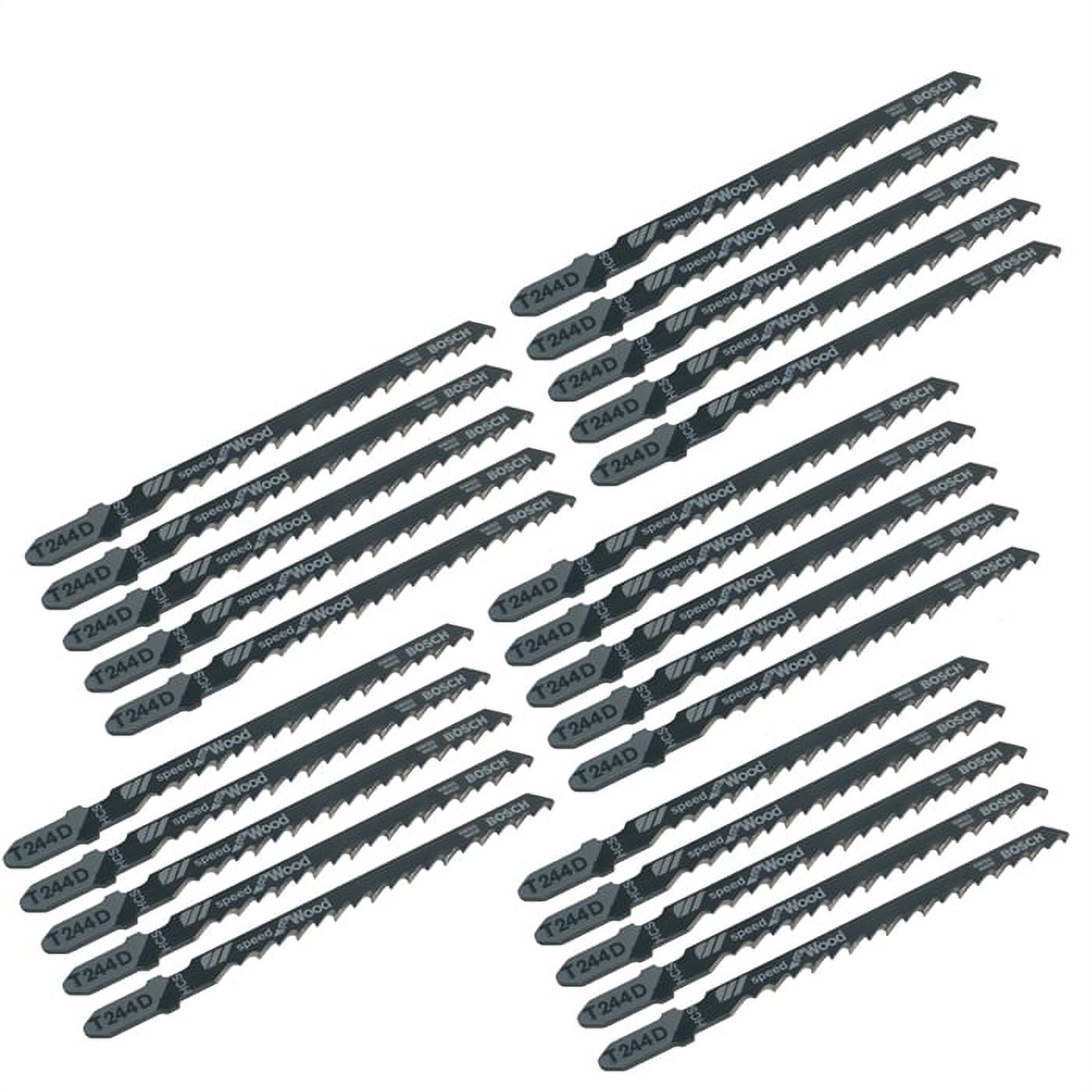 Bosch 5 Pack Of Genuine OEM Replacement Jig Saw Blade - T244D-25PK