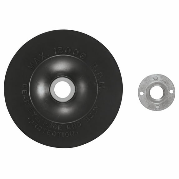Bosch 5" Rubber Backing Pad w/ Lock Nut Part # MG0500