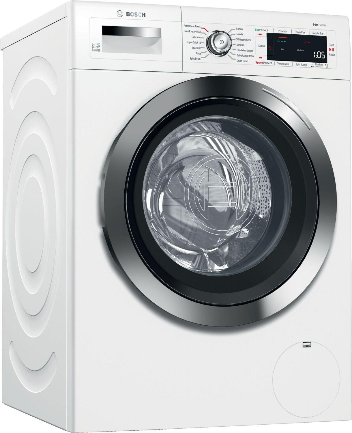 Bosch 800 Series 22 cu ft High-Efficiency Front Load Washing Machine with Home Connect