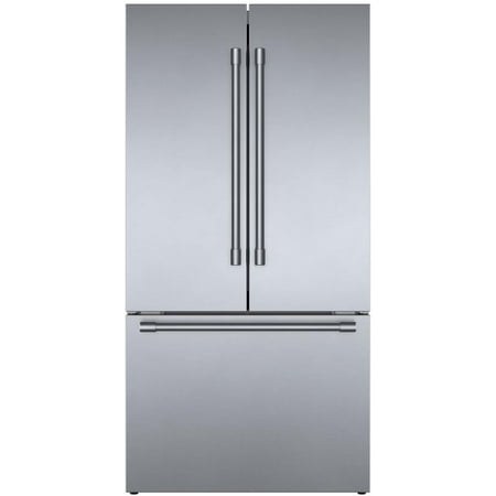 Bosch 800 Series French Door Bottom Mount Refrigerator Easy Clean Stainless Steel