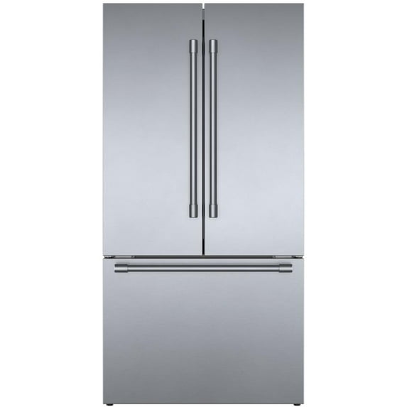 Bosch 800 Series French Door Bottom Mount Refrigerator Easy Clean Stainless Steel