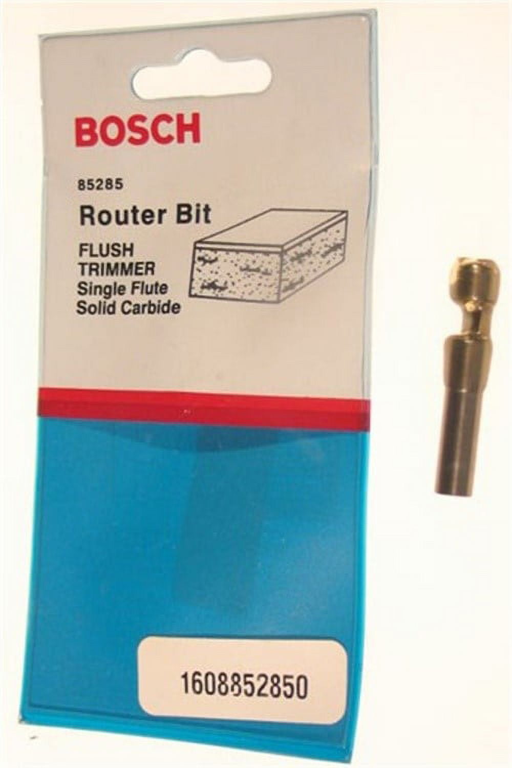 Bosch 85285 1/4 in. x 1/4 in. Solid Carbide Flush Trim Router Bit
